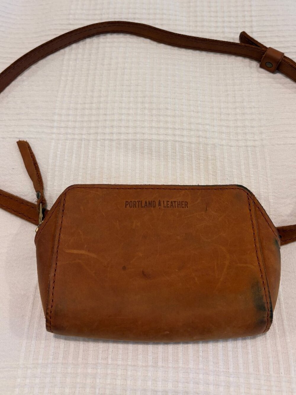 Portland Leather Zip-Tight Belt Bag in Dakota